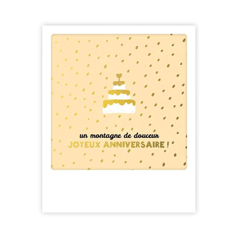 Carte postale - Format Polaroide - une montagne de douceur