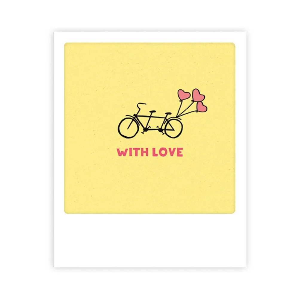 Carte postale - Format Polaroide - With love