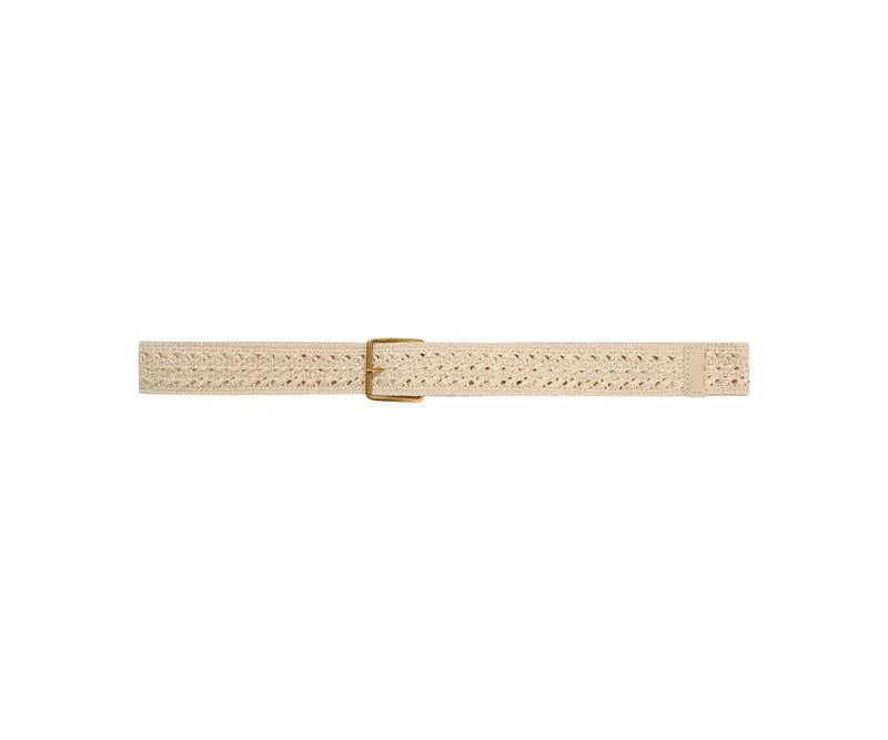 CEINTURE PASTILLE ECRU