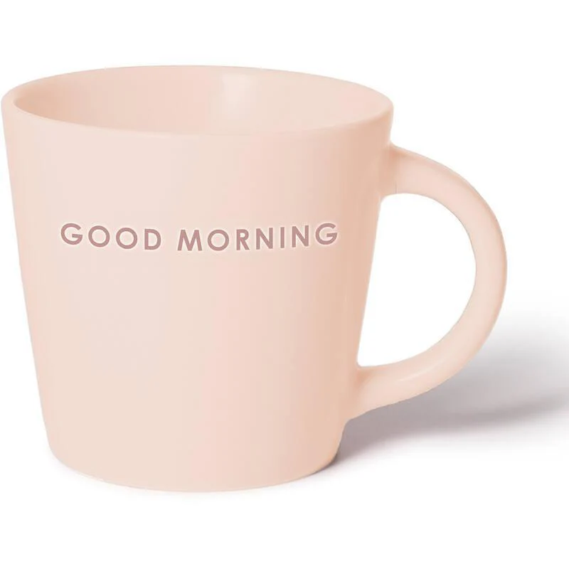 Ceramic cappuccino cup GOOD MORNING ecru 250ml