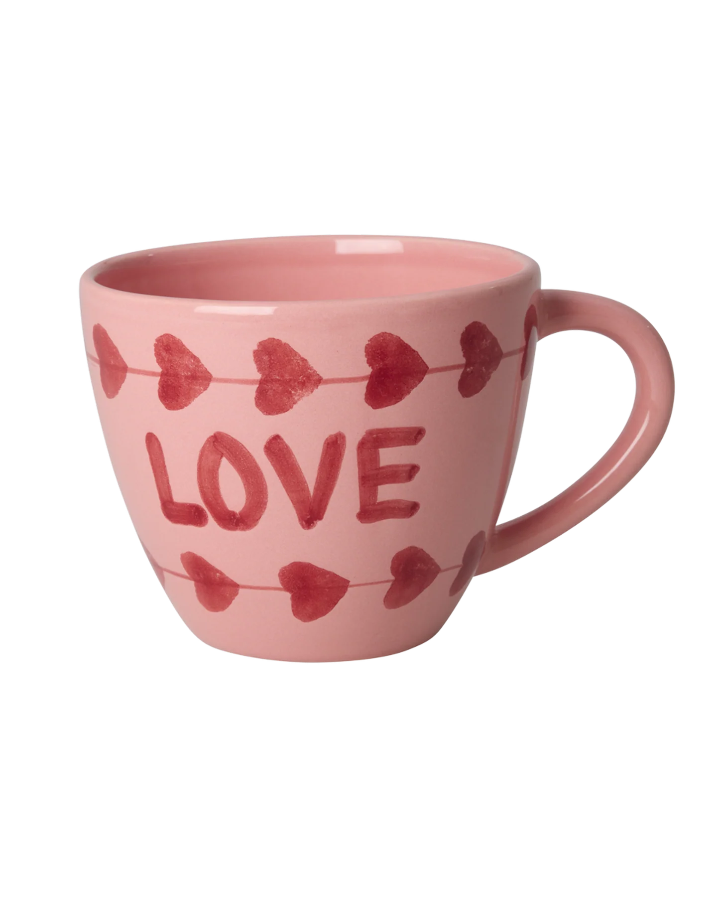 Ceramic Jumbo Cup with Hand-painted LOVE - 420 ml