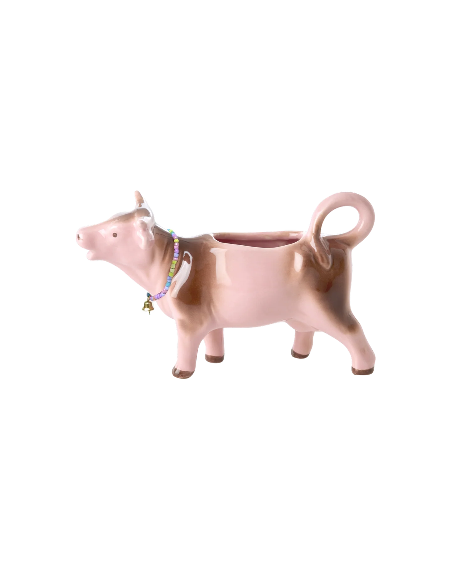 Ceramic Milk Jug in Cow Shape  Pink