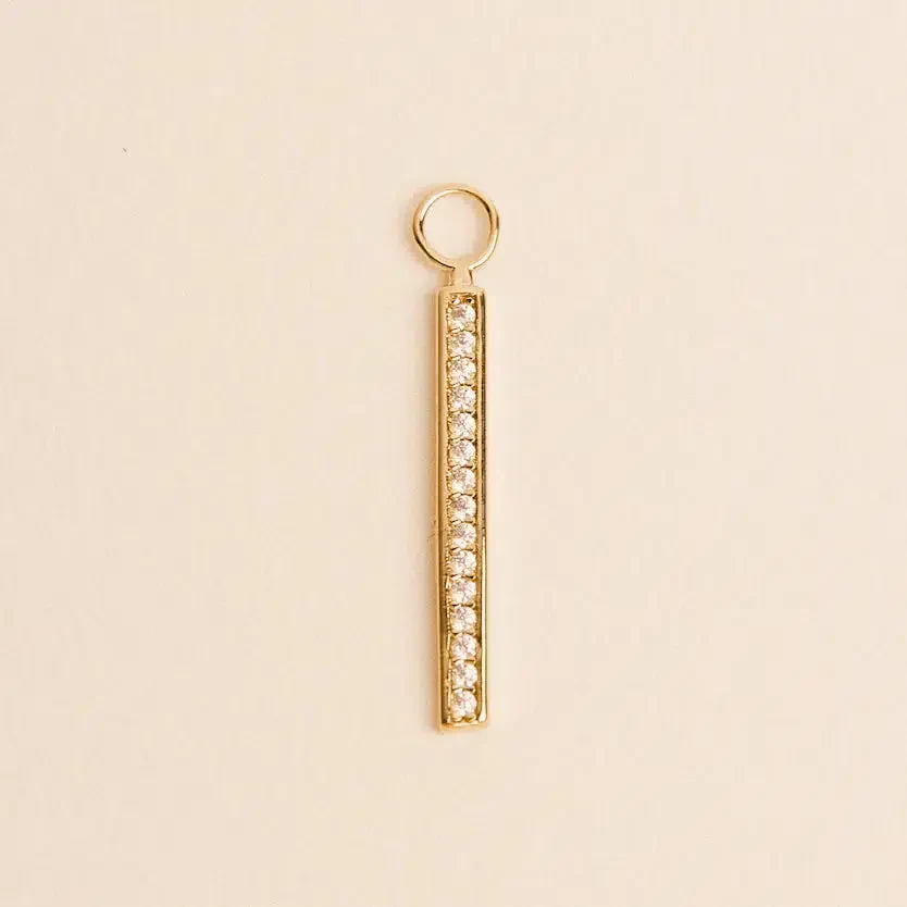 Charme pour boucle - Barre brillante