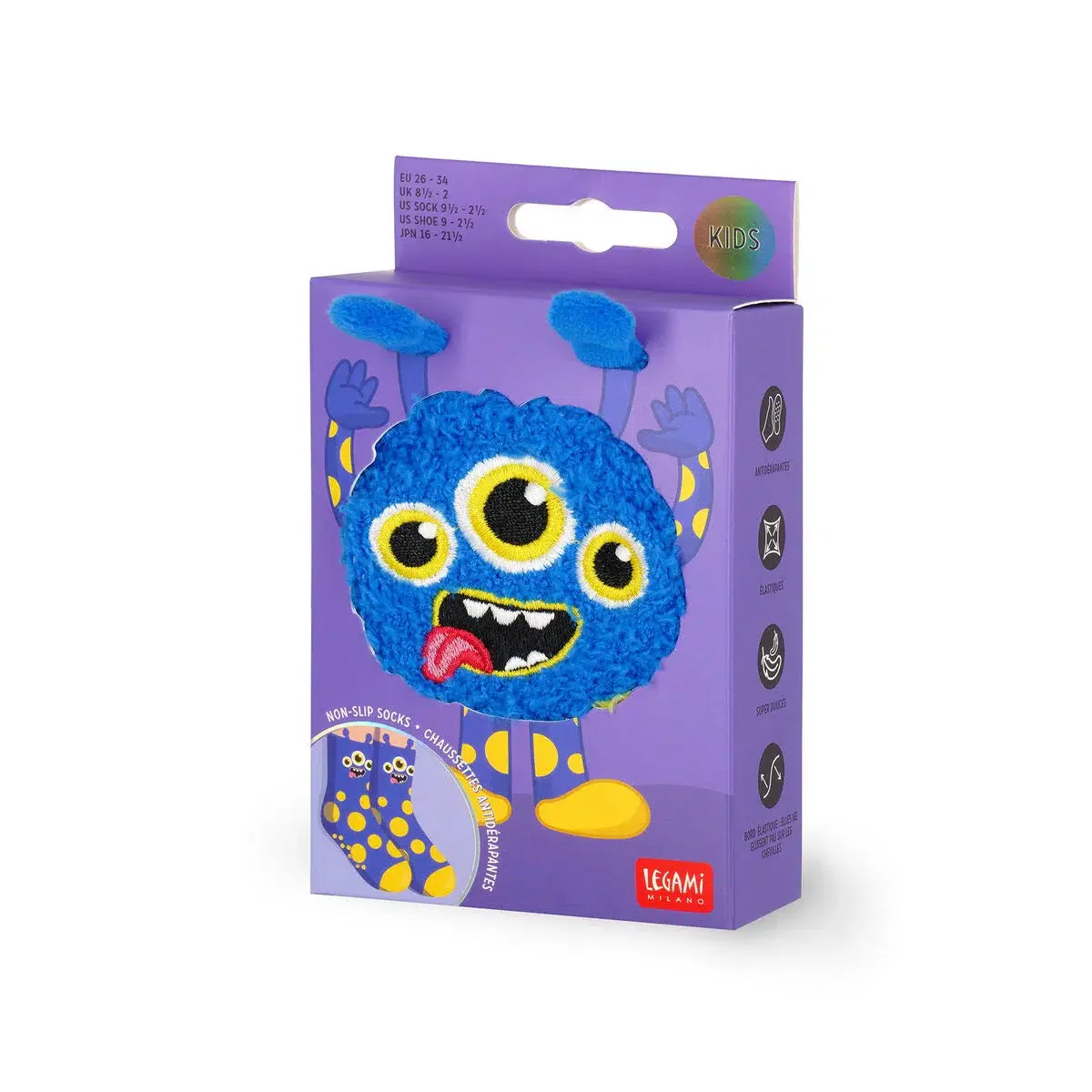 Chaussettes antidérapantes  - IT'S A MATCH! - MONSTER - KID - Image 3