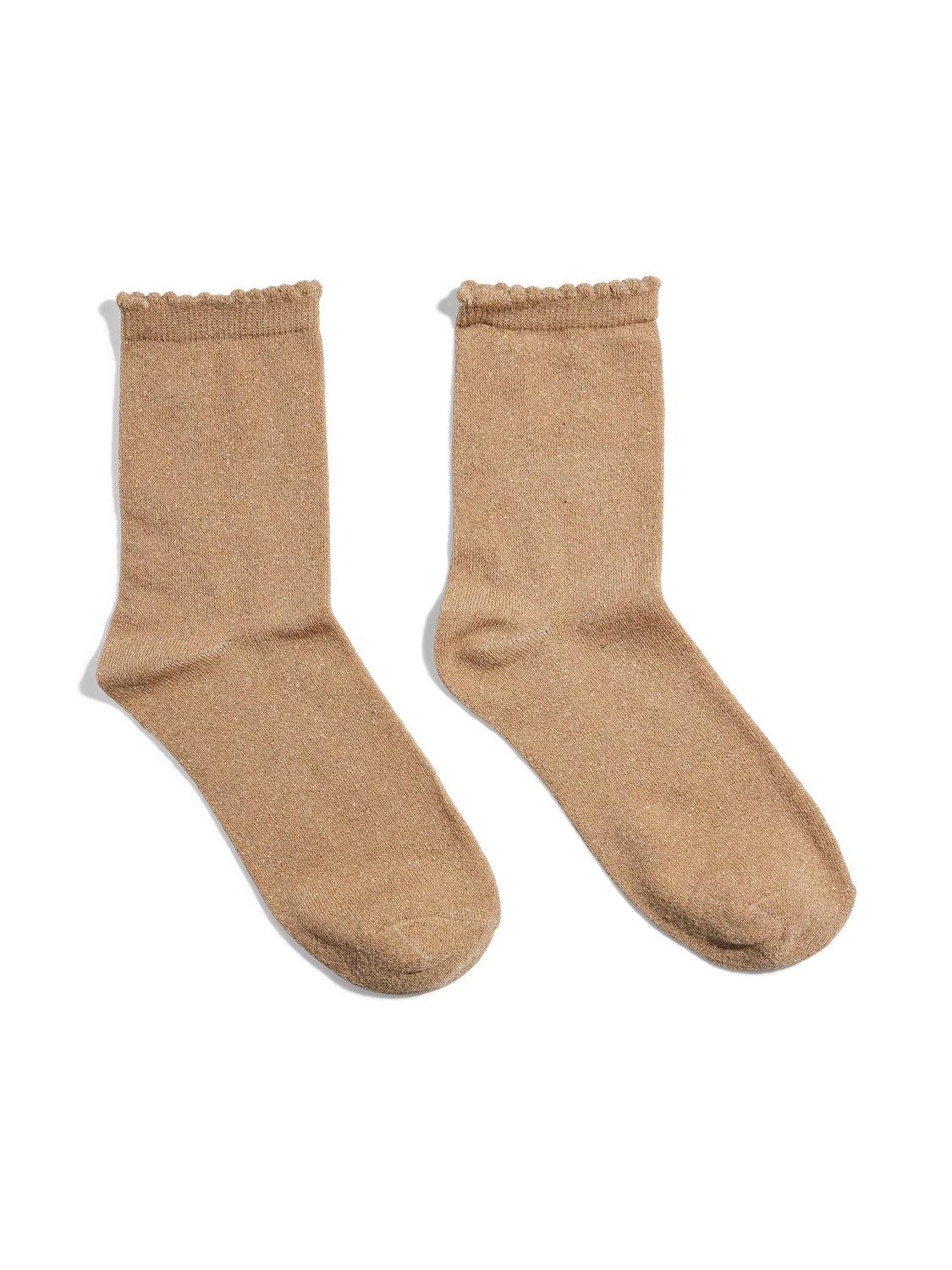 Chaussettes - Sebby Glitter - Beige