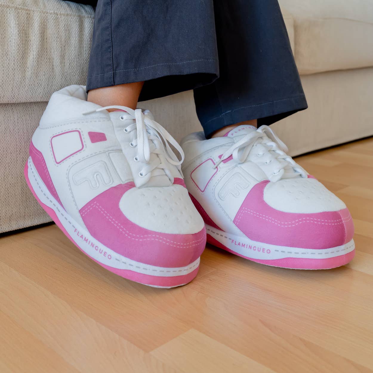 Chaussures de maison unisexes roses SMILES - Image 10