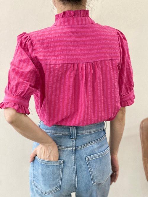 Chemise Chloé I Fuchsia - Image 2