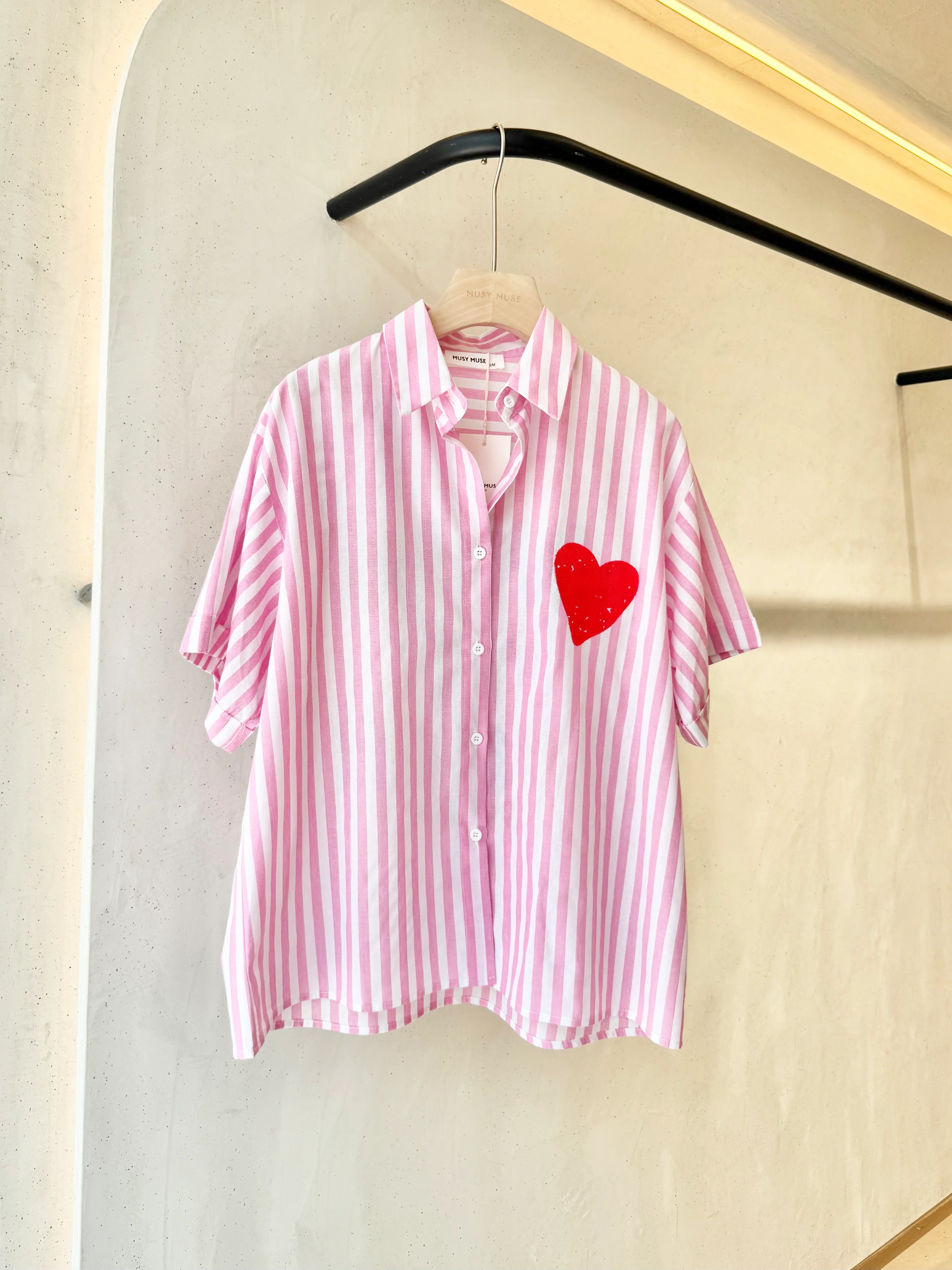Chemise manche courte I Now or never I Rose