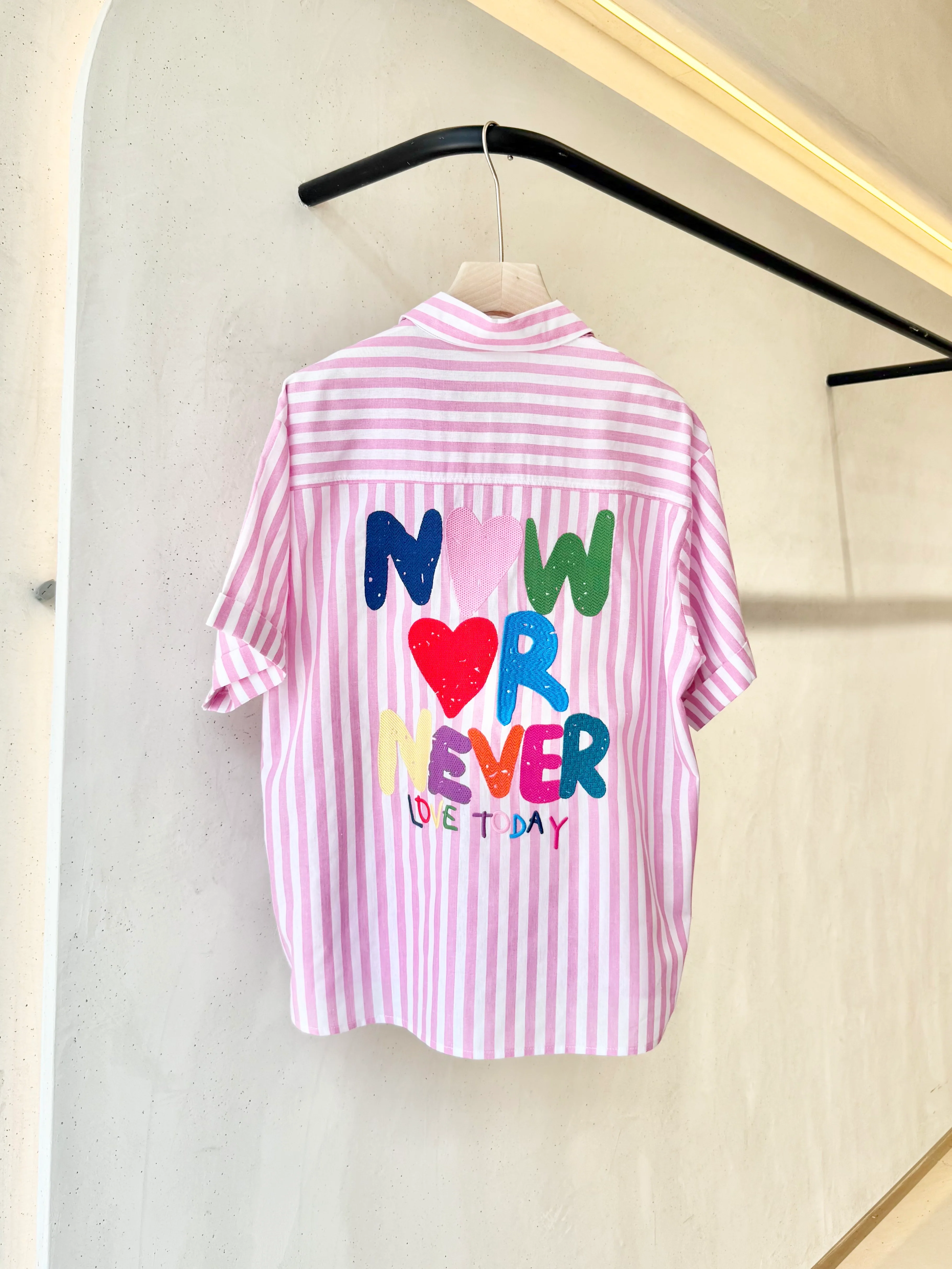 Chemise manche courte I Now or never I Rose - Image 2