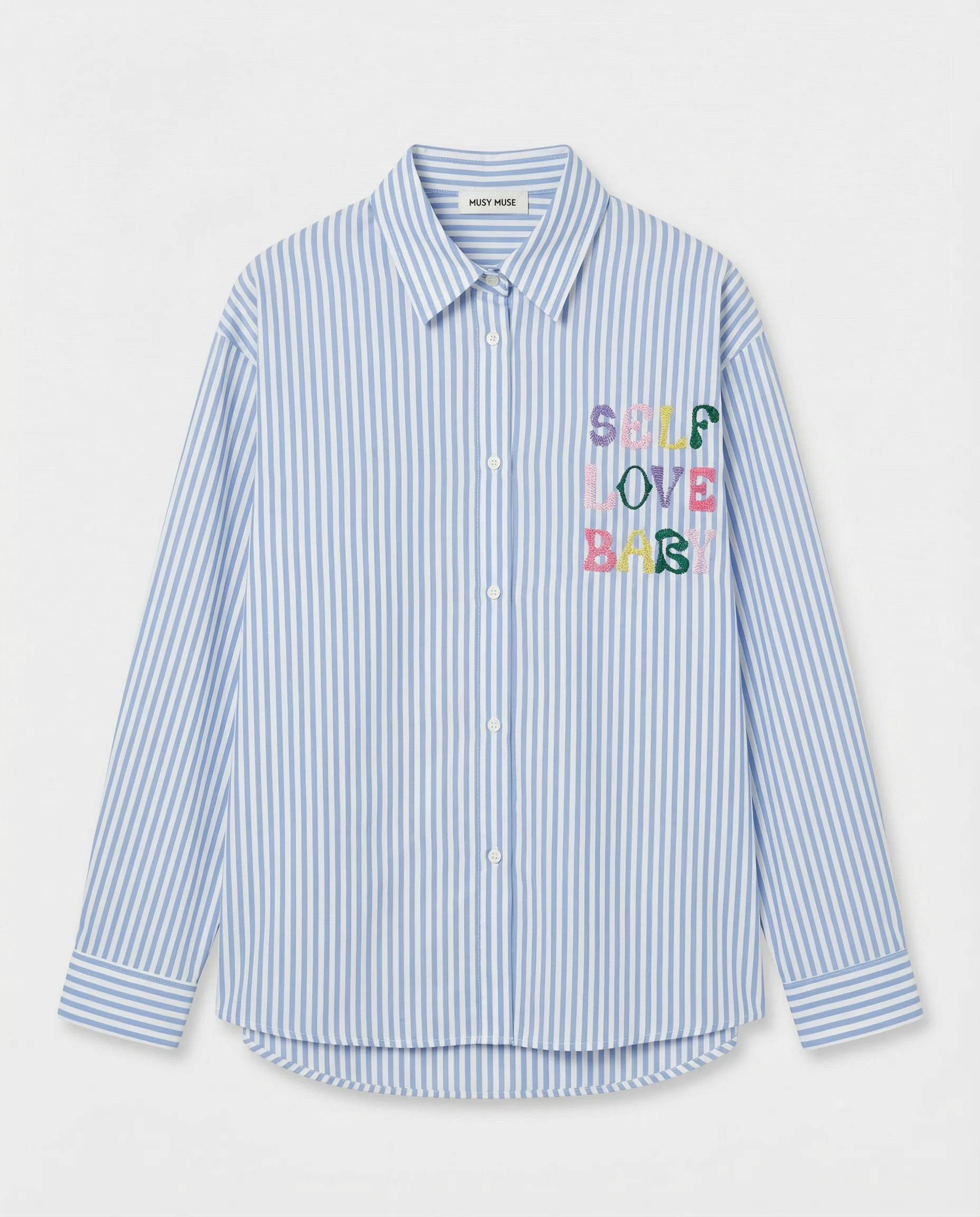 Chemise Self Love I Bleu