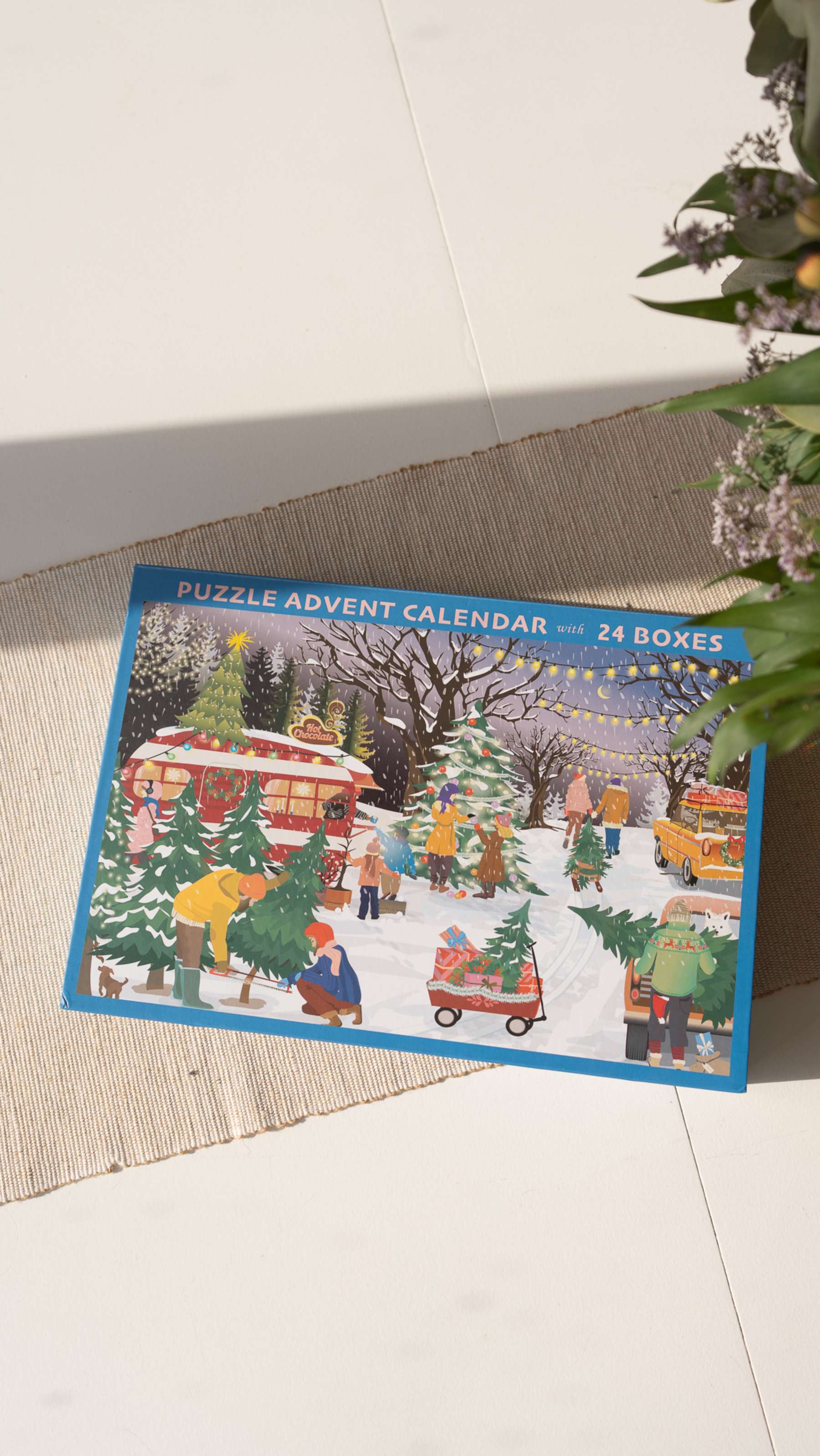 CHRISTMAS TREES & SNOW FLAKES - puzzle calendar - Image 2