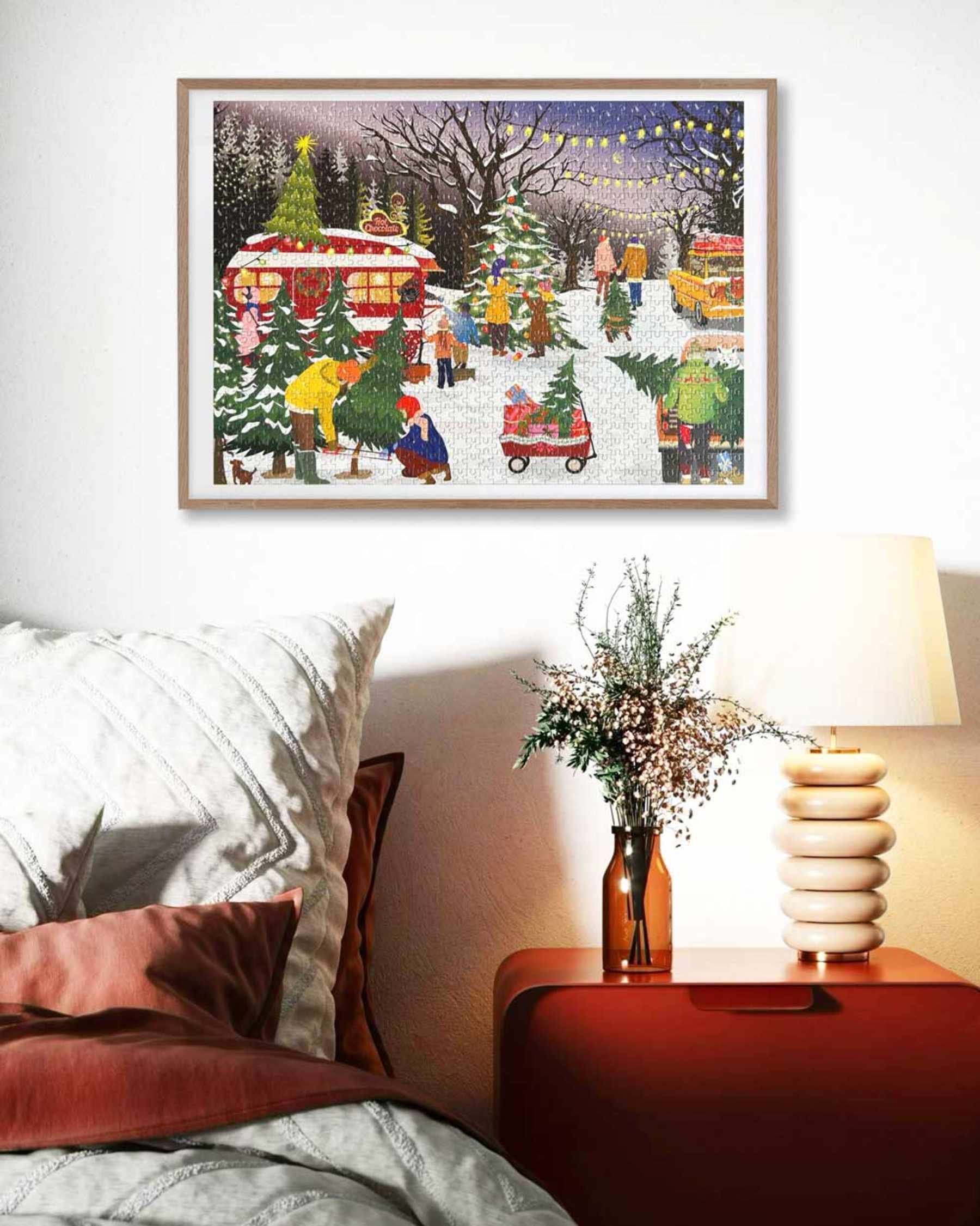 CHRISTMAS TREES & SNOW FLAKES - puzzle calendar - Image 3
