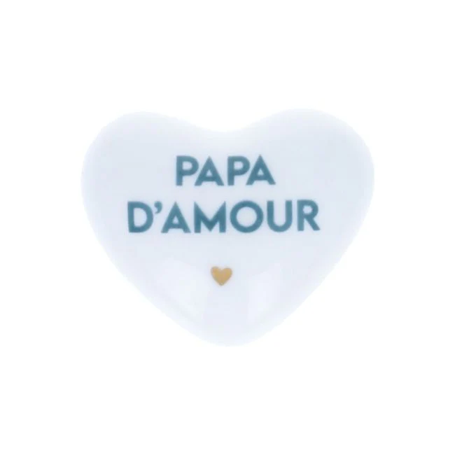Coeur papa d'amour bleu