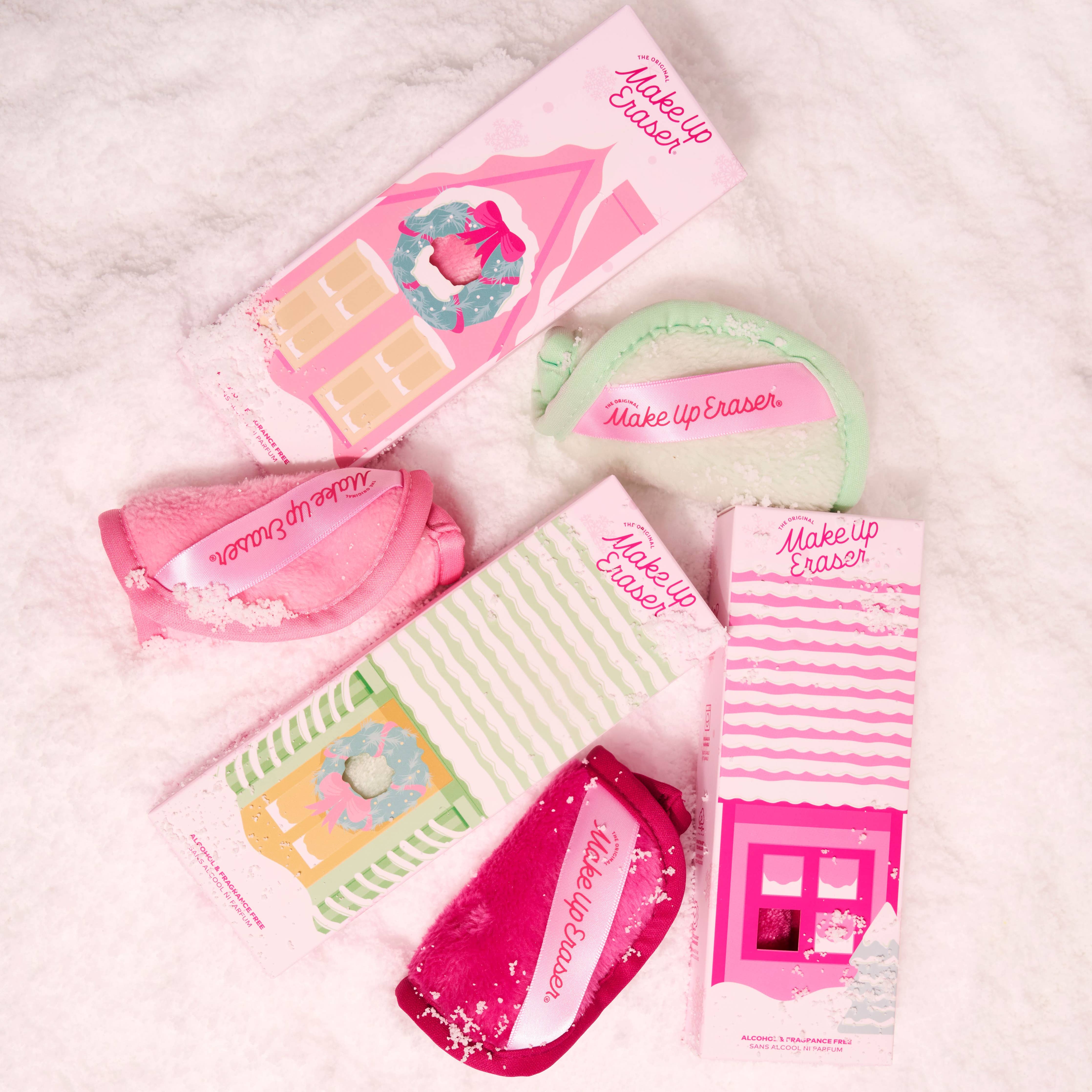 Coffret Cadeau Effaceur de Maquillage Village d'Hiver 3 pièces - Image 3