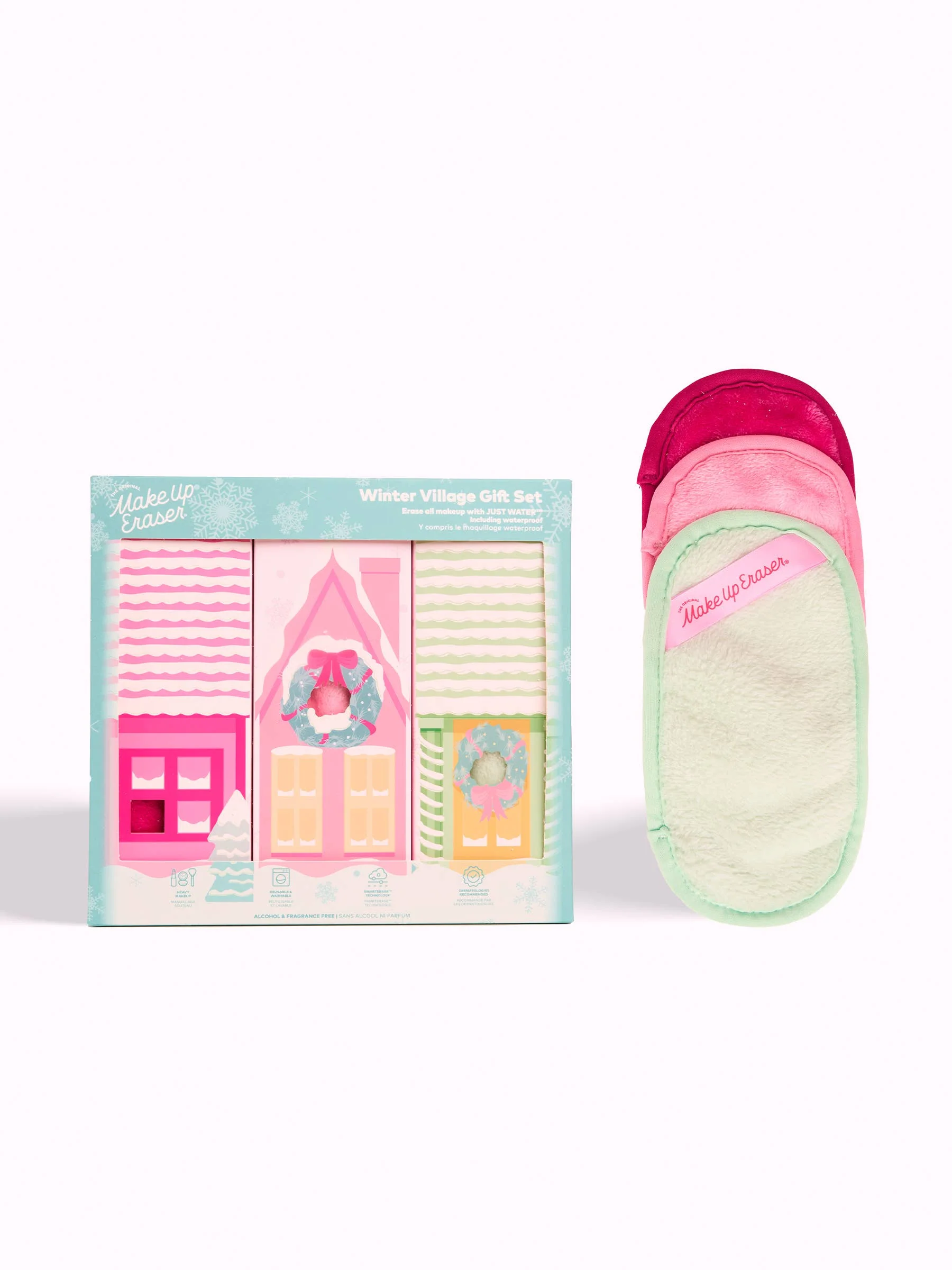 Coffret Cadeau Effaceur de Maquillage Village d'Hiver 3 pièces - Image 4