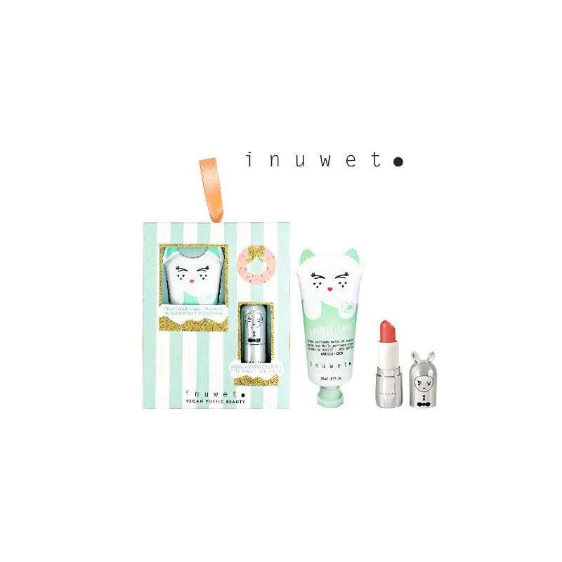 COFFRET KIM : Crème mains coco 60ml, Baume lèvres coco silver