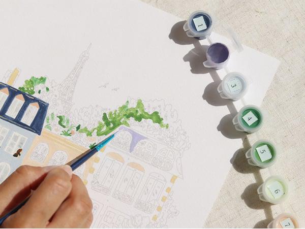 COFFRET PEINTURE AU NUMÉRO - PARIS PAR SABINA FENN - Image 4