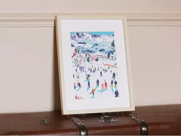 COFFRET PEINTURE AU NUMÉRO - SKIING AMONG MONTAINS PAR KATIE SMITH - Image 3
