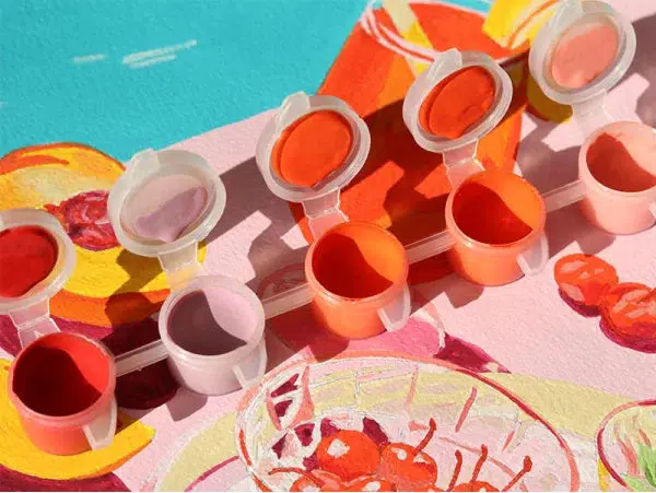 COFFRET PEINTURE AU NUMÉRO - SUMMER DREAMS PAR SUN LEE - Image 3