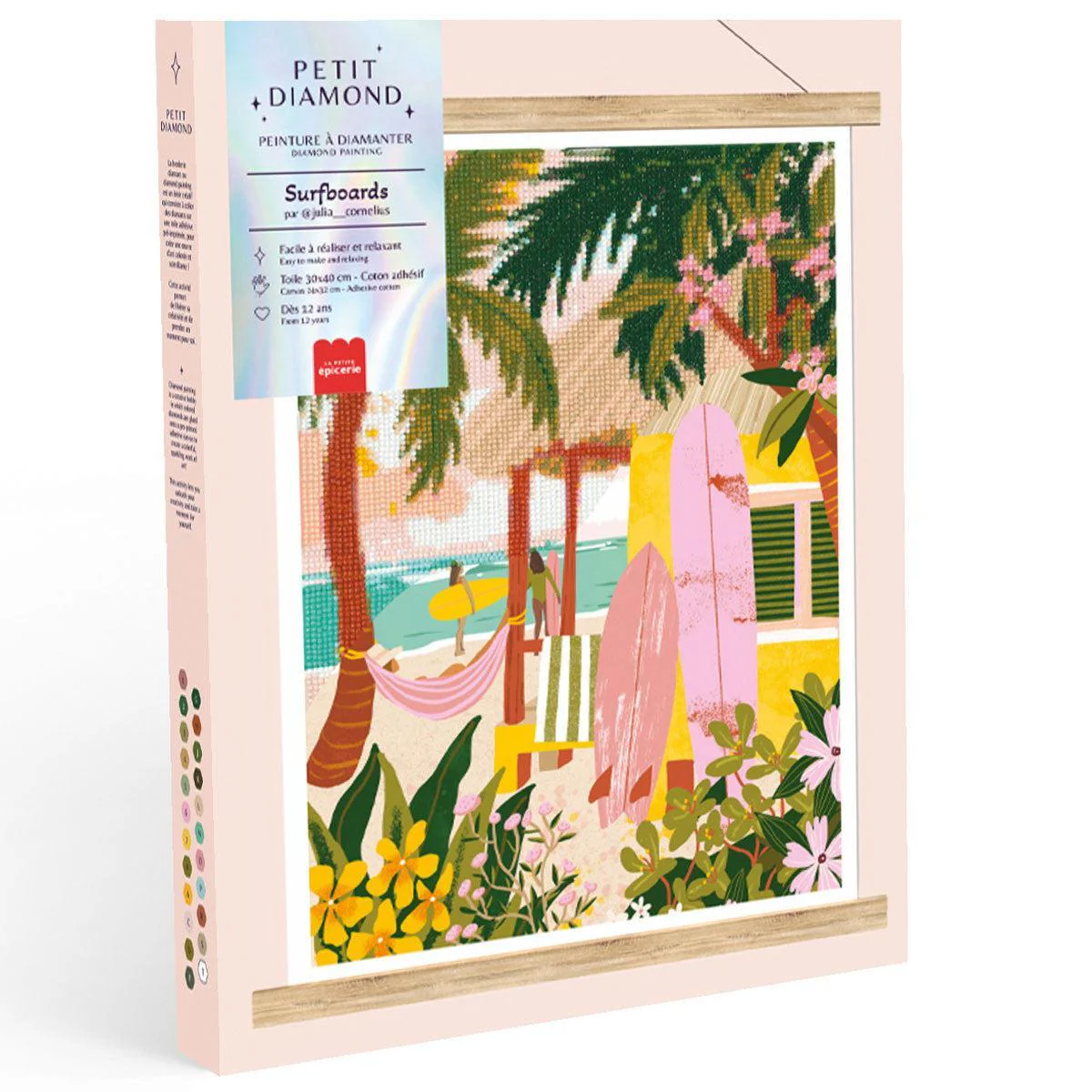 Coffret Petit Diamond - Diamond Painting Surfboards par Julia Cornelius - Image 4