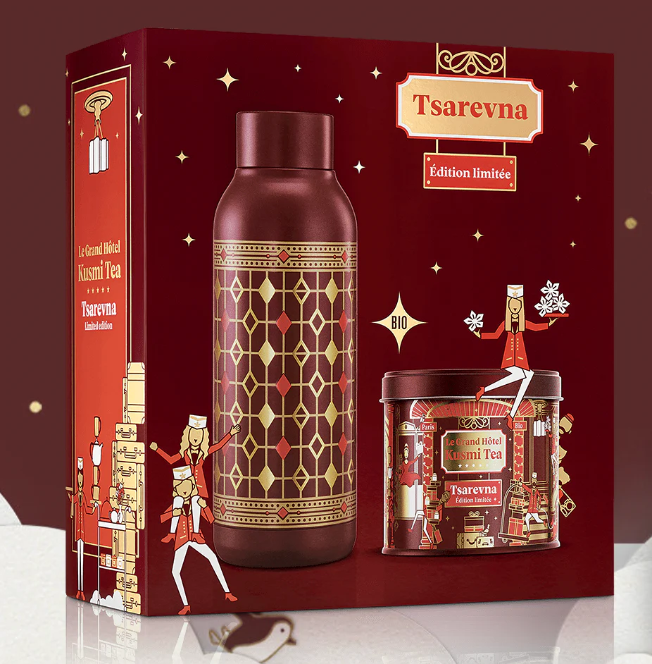 Coffret Tsarevna bio Thé noir épices, bouteille isotherme