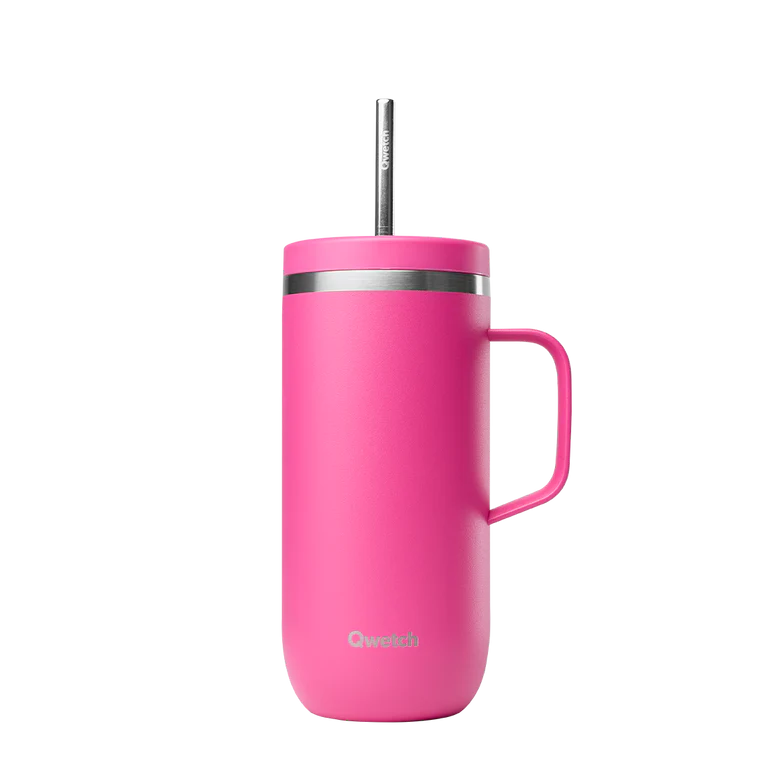 Cold cup isotherme inox avec anse - matt - magenta - 600ml