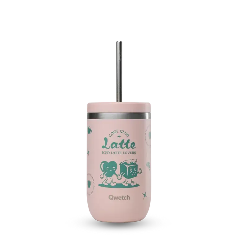 Cold cup isotherme inox - cool club - rose - 470ml