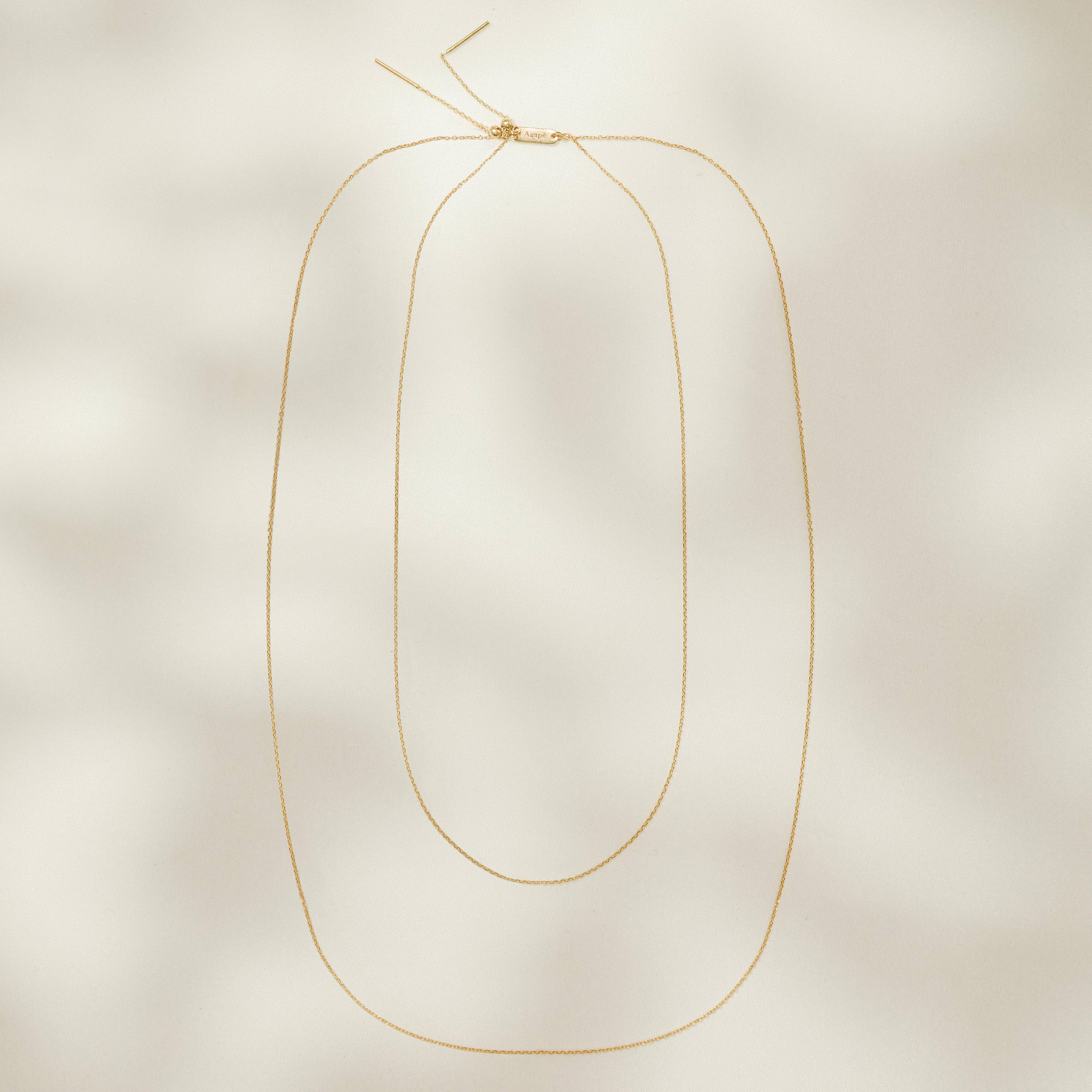 Collier à breloques doubles | Bijoux en or, cadeau, imperméable - Image 4