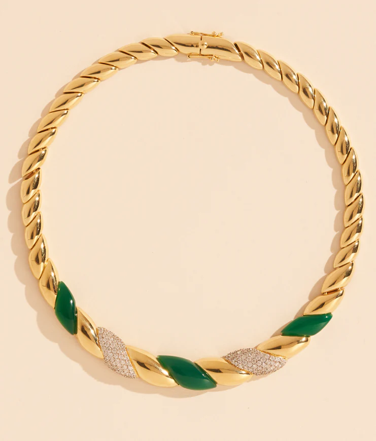 COLLIER AMENZA - ONYX VERT