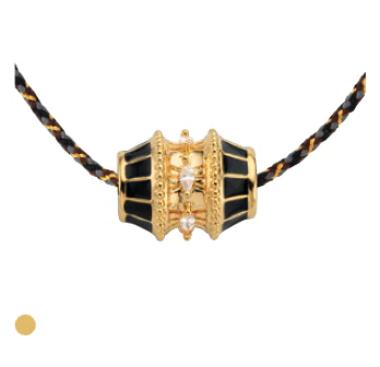 COLLIER - BLACK TALISMAN