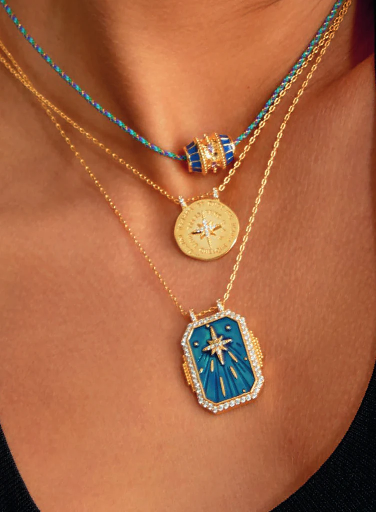 COLLIER - BLUE TALISMAN