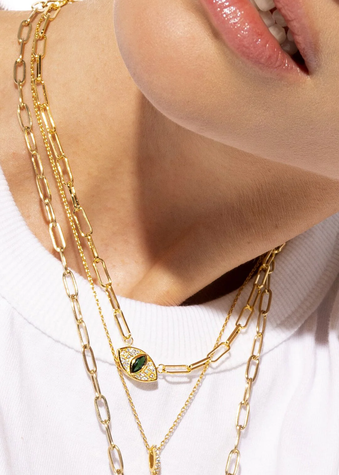 COLLIER - GREEN OJO