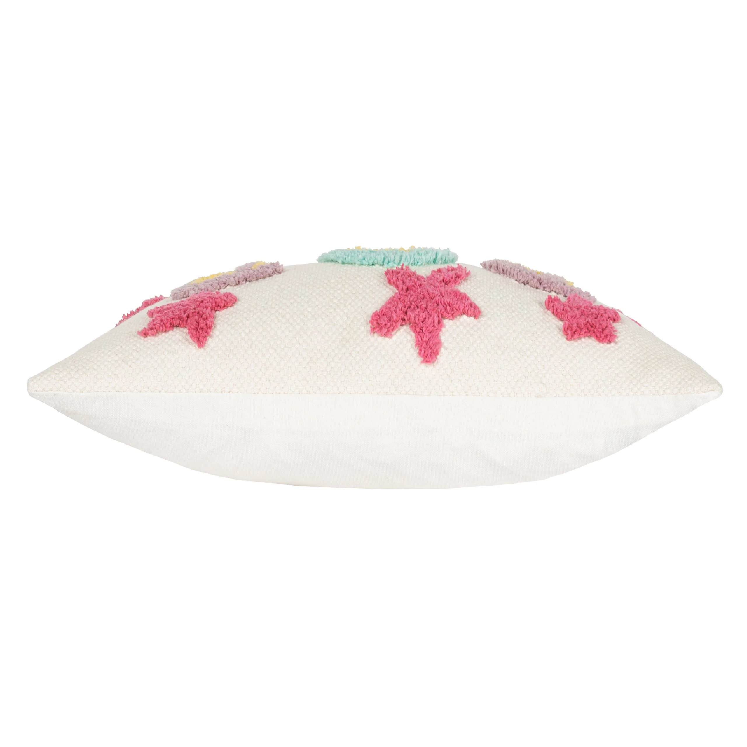 Coussin capitonné en coton Pop fuchsia: Fuchsia / Garni en polyester / 30 x 50 cm - Image 4