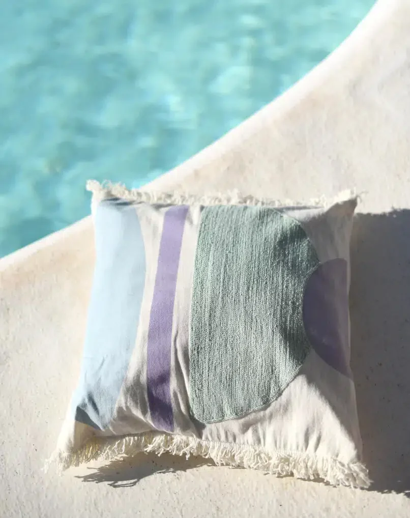 Coussin - Haoni Lilas et Vert - Image 2