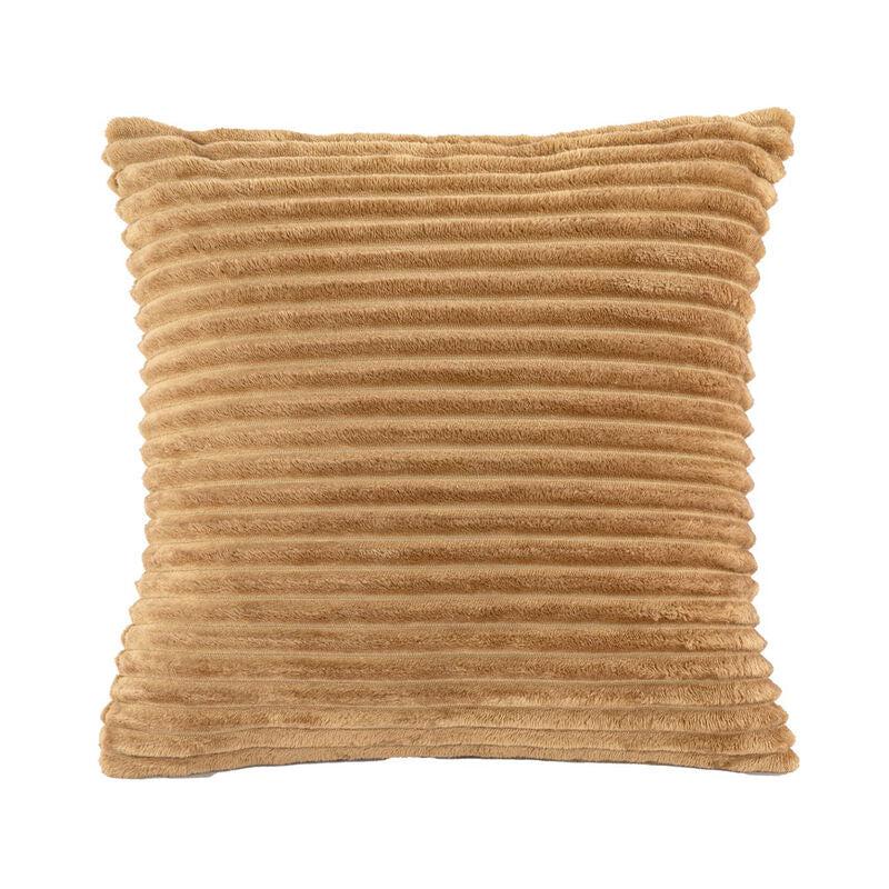 Coussin (rempli) RIBBLE, Micoflannel - 45x45cm, indian tan