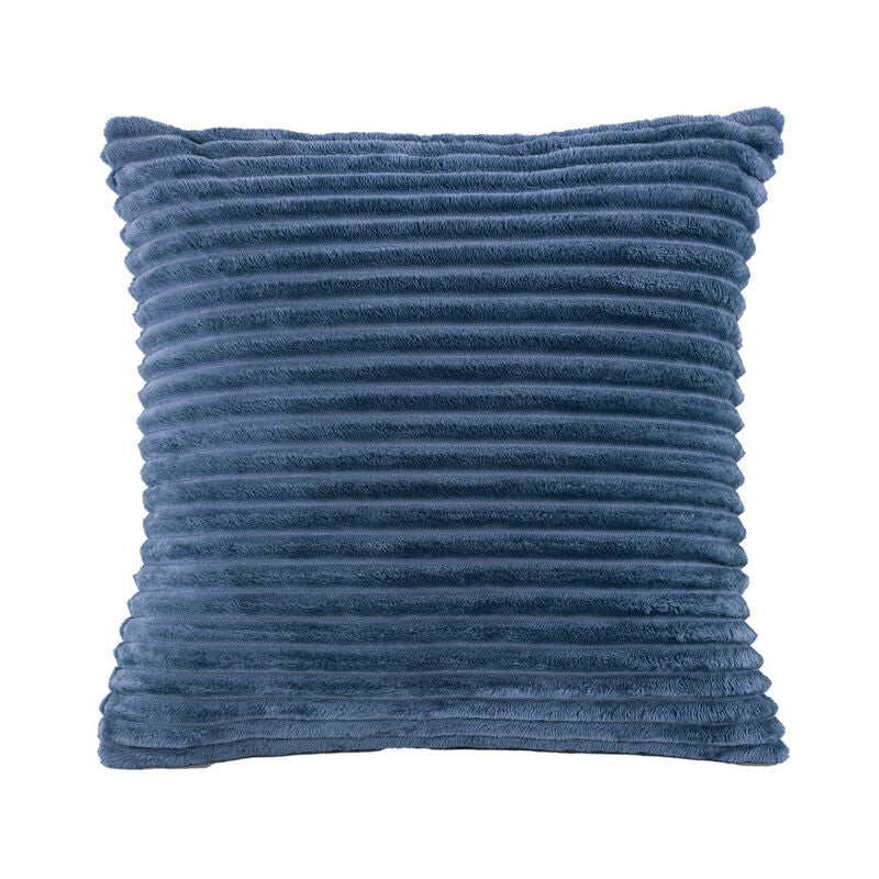 Coussin (rempli) RIBBLE, Micoflannel - 45x45cm, stone blue