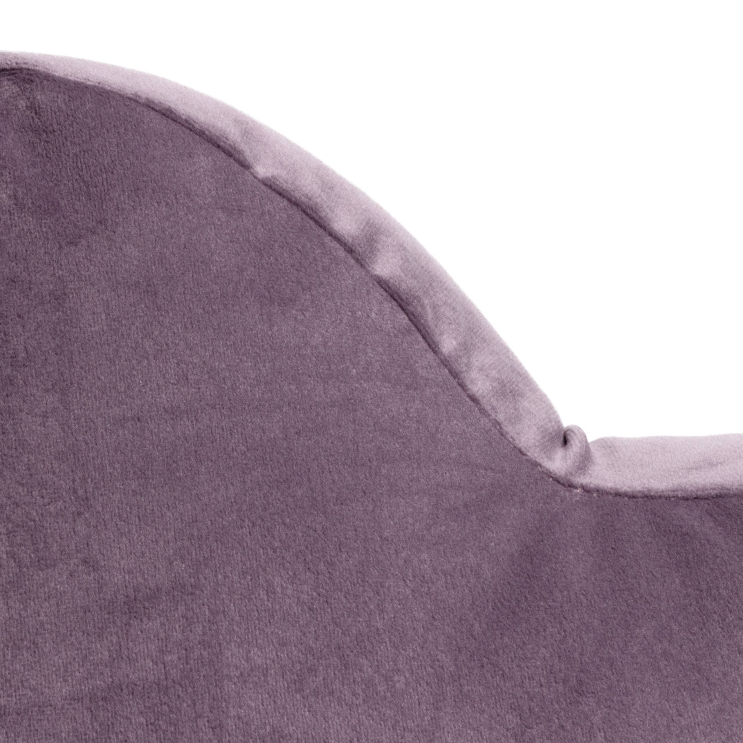 Coussin réversible Flower Velvet Lilas: Lilas / 45 x 45 cm - Image 4