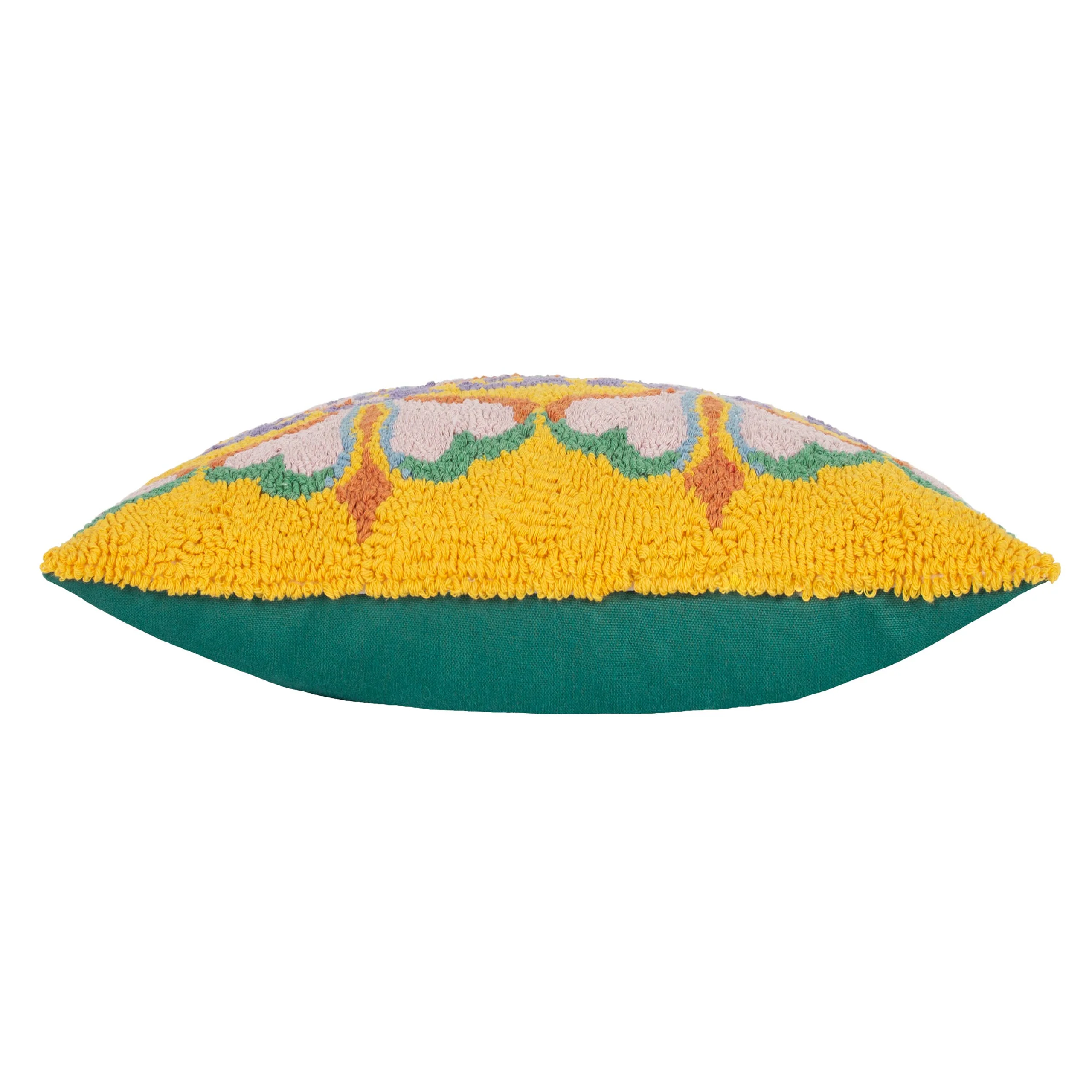 Coussin Sweet Knitted Jaune/Rose: Jaune/Rose / Garni en polyester / 30 x 50 cm - Image 4