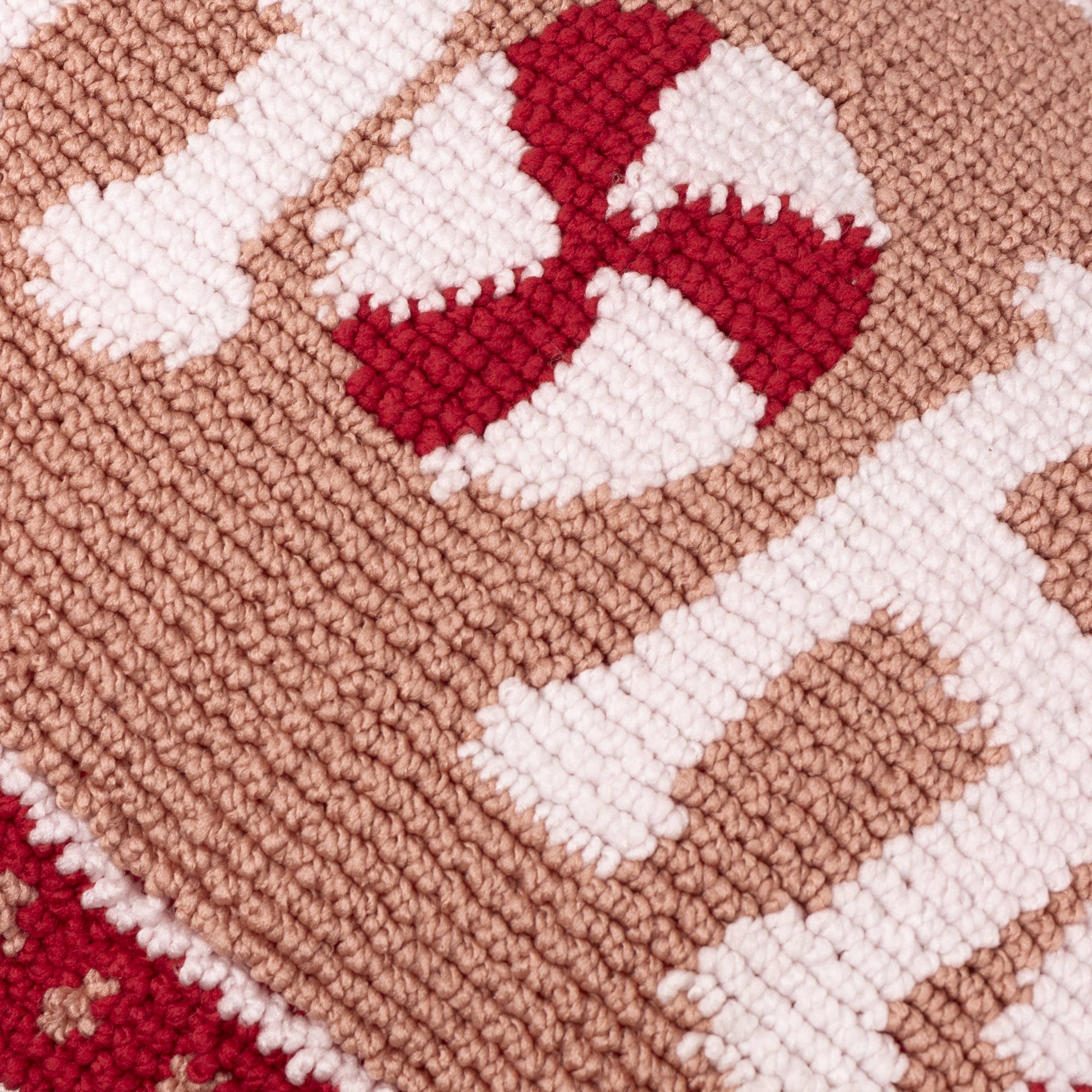 Coussin Touffeté Candy Ho Ho Ho Rose/Rouge: Rose/Rouge / Garni en polyester / 30 x 50 cm - Image 5