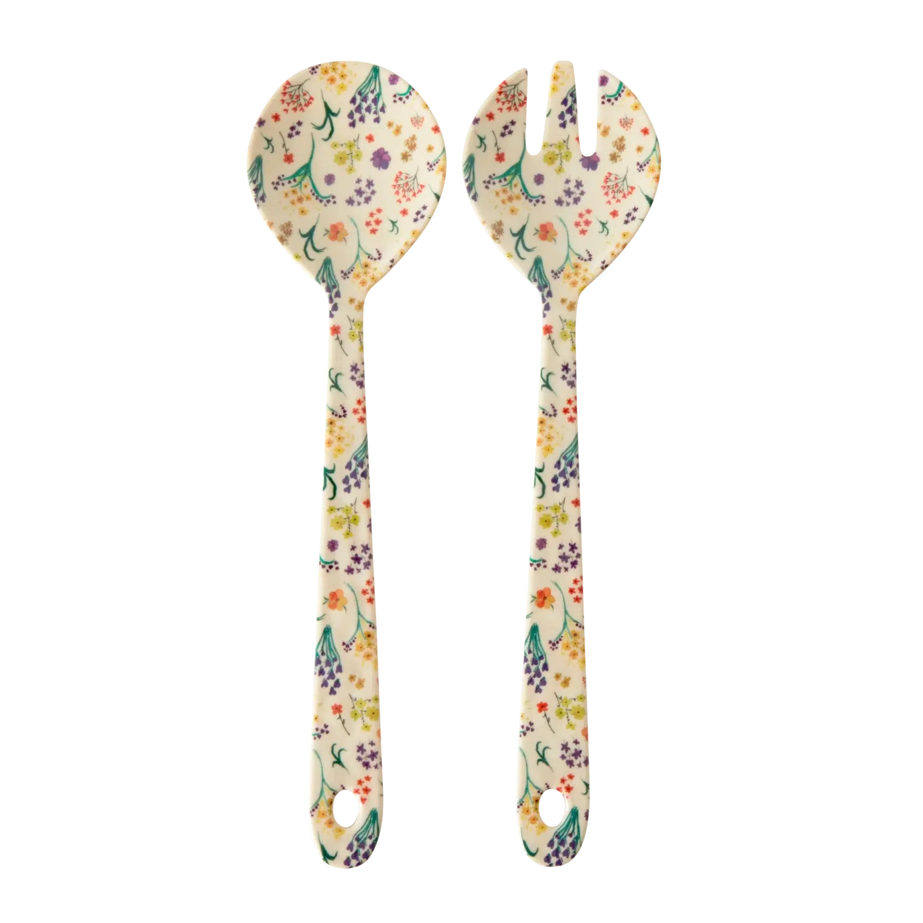 Couverts à salade - Wild flower print