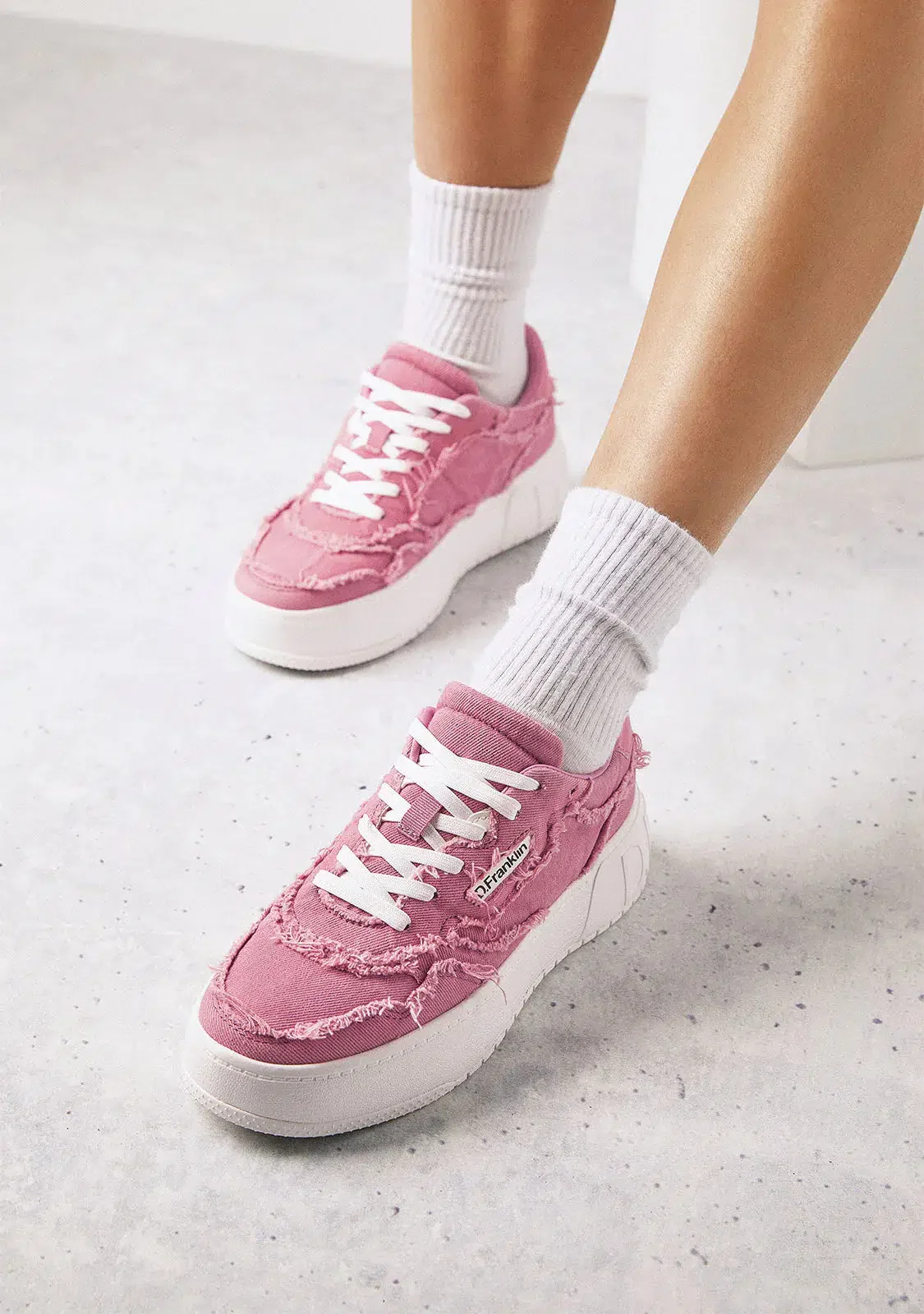 D.FRANKLIN I BASKET COURT FRAYED I PINK - Image 5