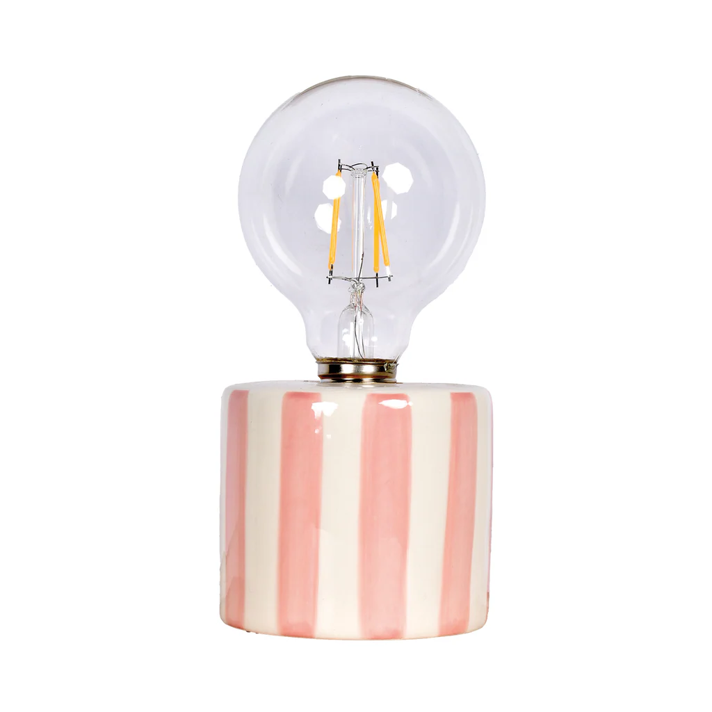Déco LED Rayure rose à piles
D8.8 H17.5cm