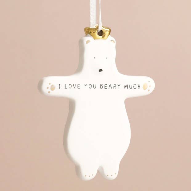 Décoration à suspendre en forme d'ours « I Love You Beary Much » - Image 2