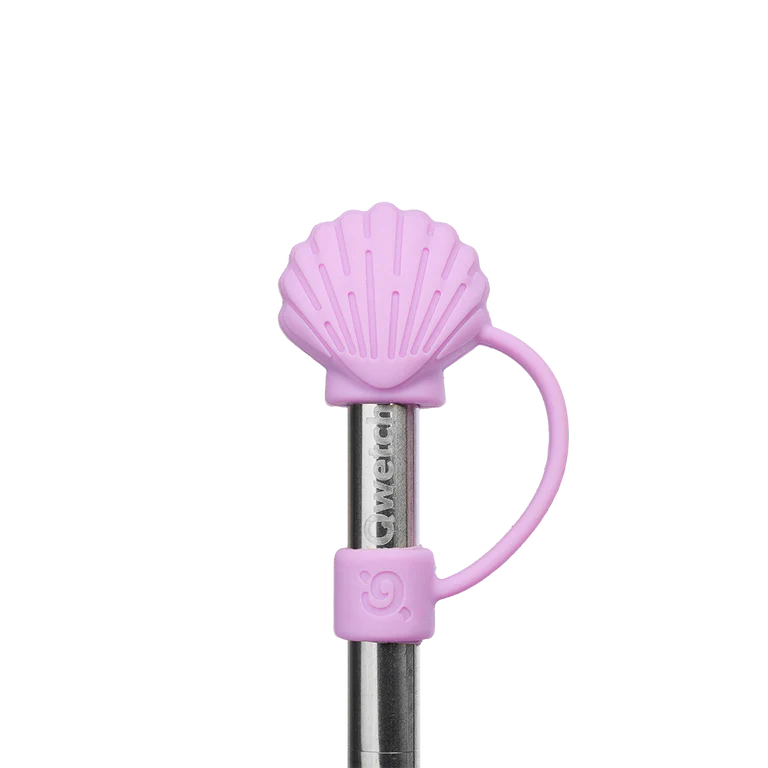 Embout pour paille - cup isotherme inox - coquillage - lavande