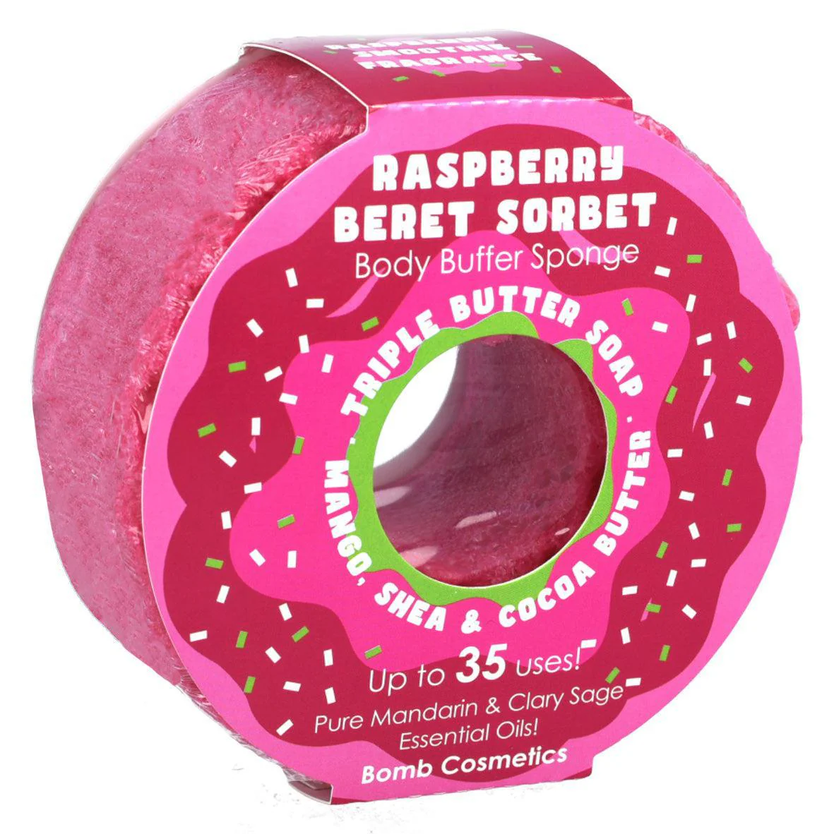 Eponde de douche infusée I Raspberry Beret Sorbet