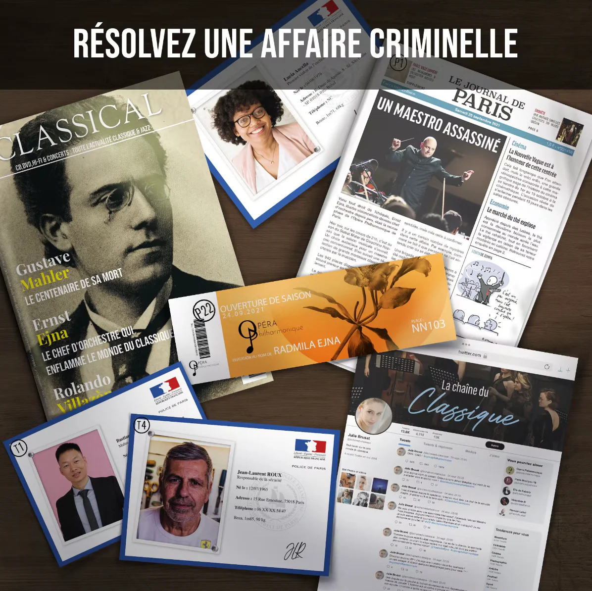Escape game - Dossiers Criminels - Le Maestro Assassiné - Image 4