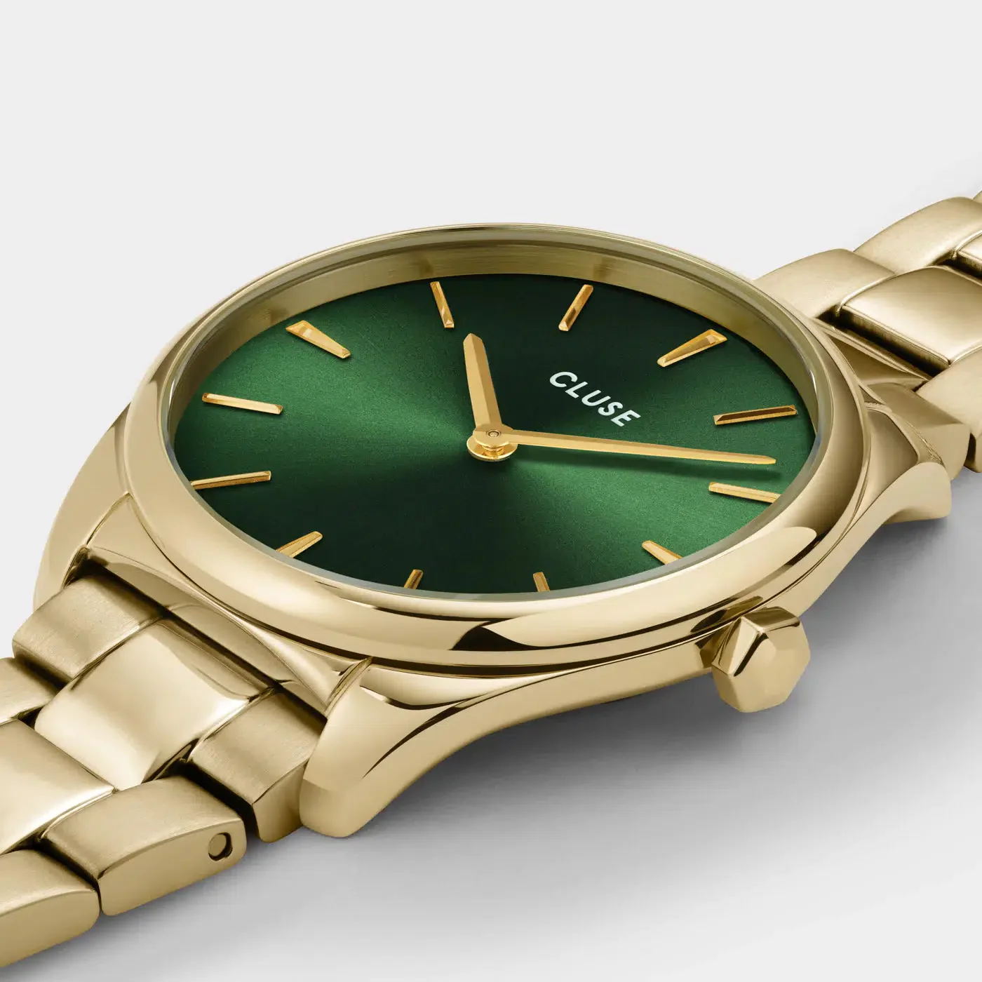 Féroce Petite Watch Steel Green, Gold Colour - Image 2