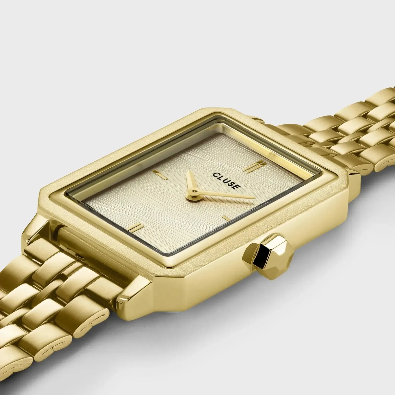 Fluette Watch Steel, Sand Texture Gold, Gold Colour - Image 3