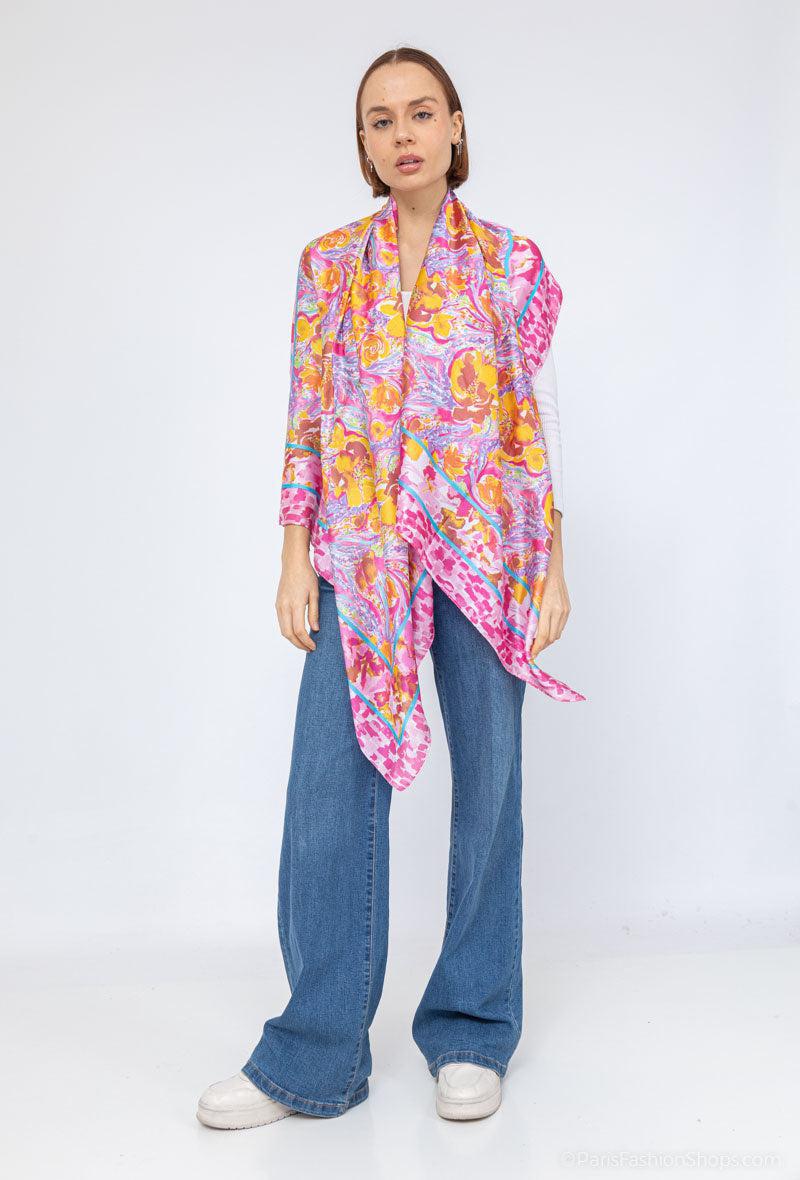 Foulard Béa I Fuchsia - Image 3