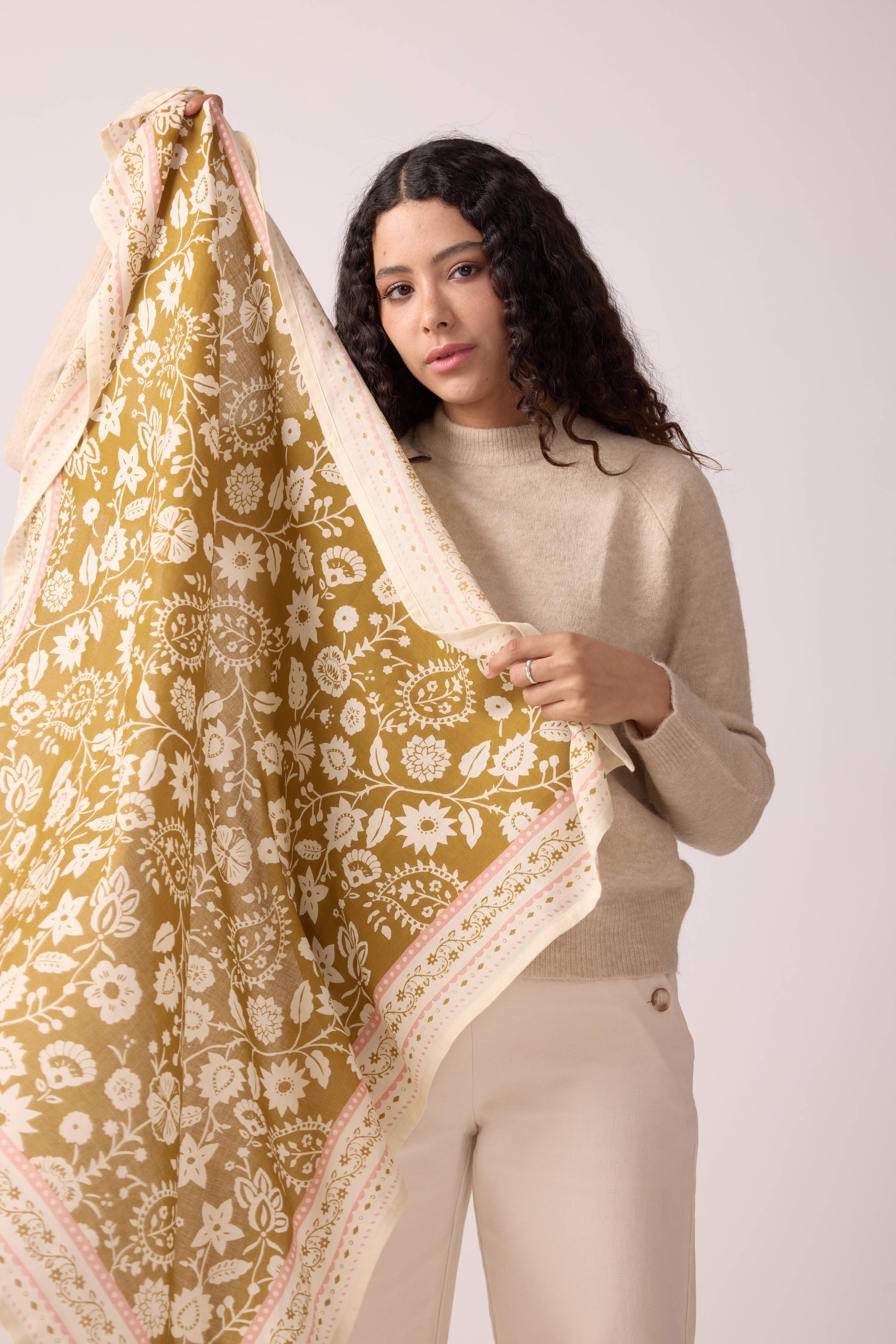 FOULARD TWILL DE COTON BRONZE INDIENNES - Image 6